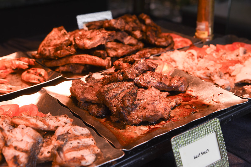 outdoor grill section at melt cafe's sunday brunch