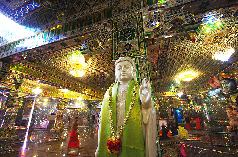 inside the glass temple