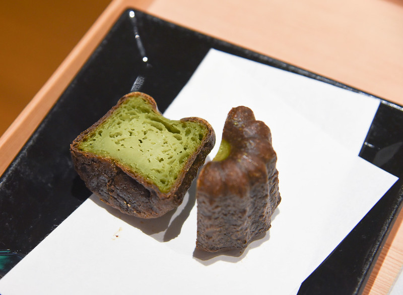 matcha canele at heiankyo in taipei