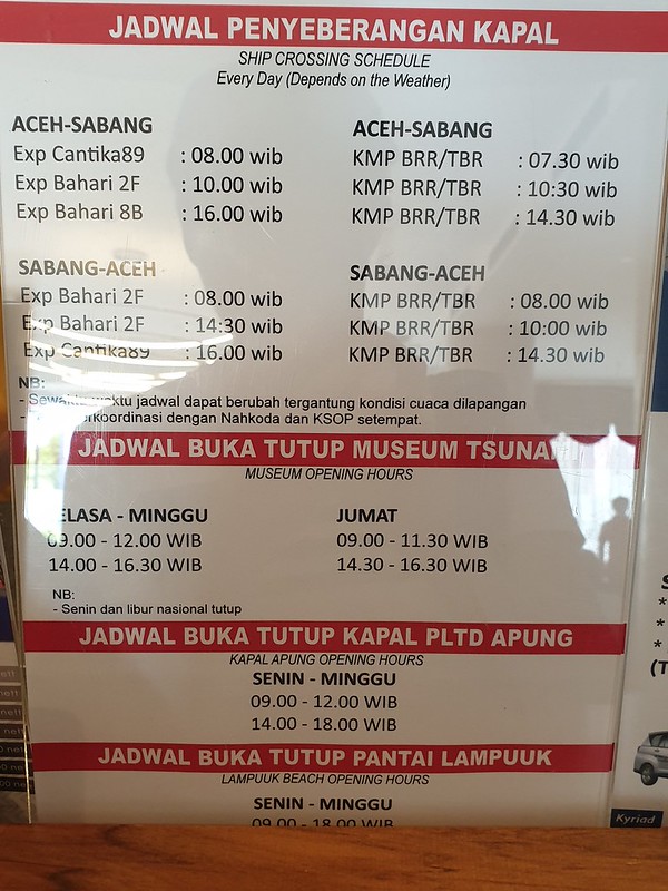 ferry schedule banda aceh sabang pulau weh