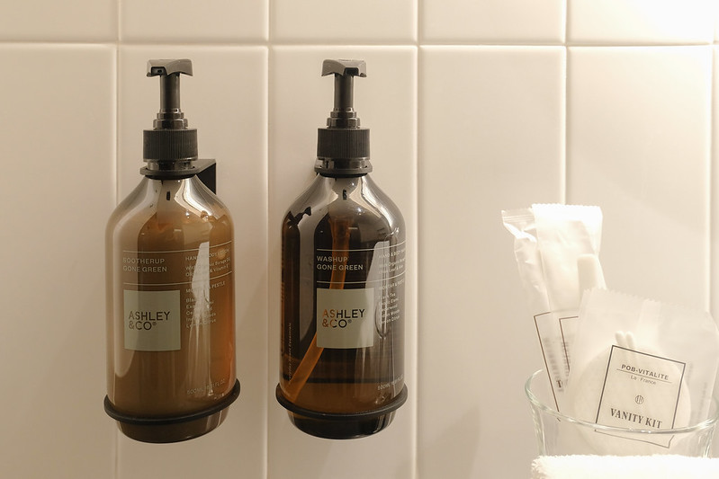 ashley and co toiletries at wanderlust hotel