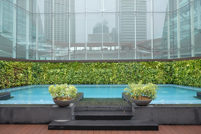 saltwater relaxation pool - capitol kempinski hotel singapore