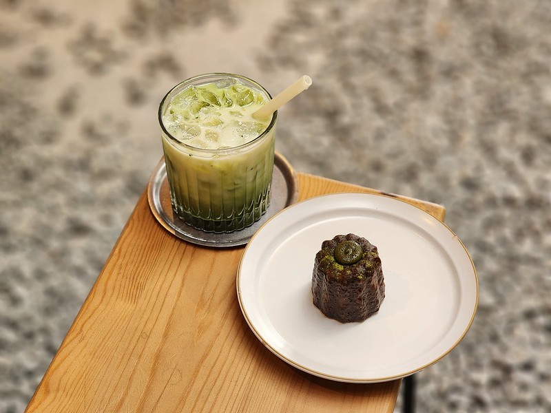 matcha and canele at kin