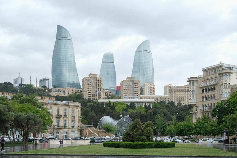 flame towers of baku