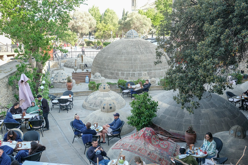 a teahouse in baku's old city