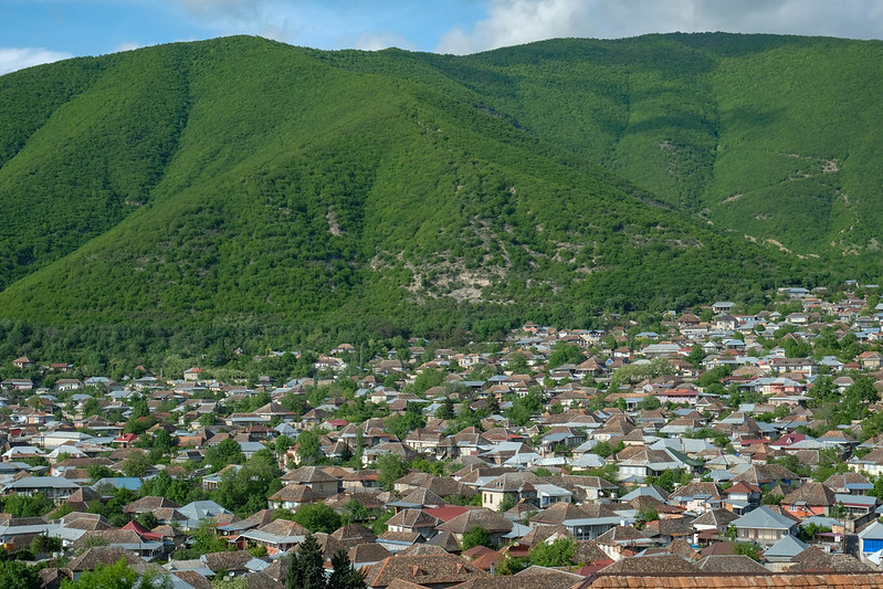 skyline of sheki