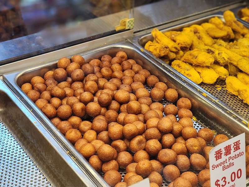 sweet potato balls from traditional delight