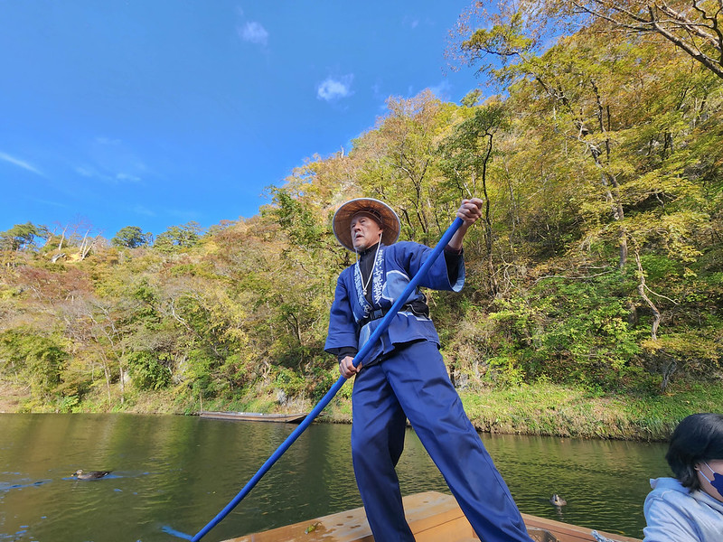 boat ride in geibikei gorge