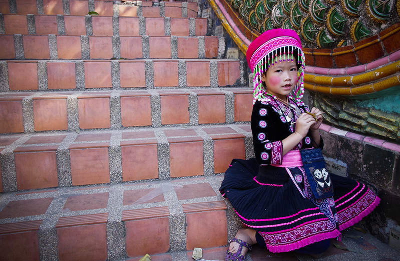 by the steps of doi suthep